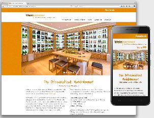 Neue Website der Vinothek Weinkammer mit Onlineshop. www.weinkammer-maikammer.de